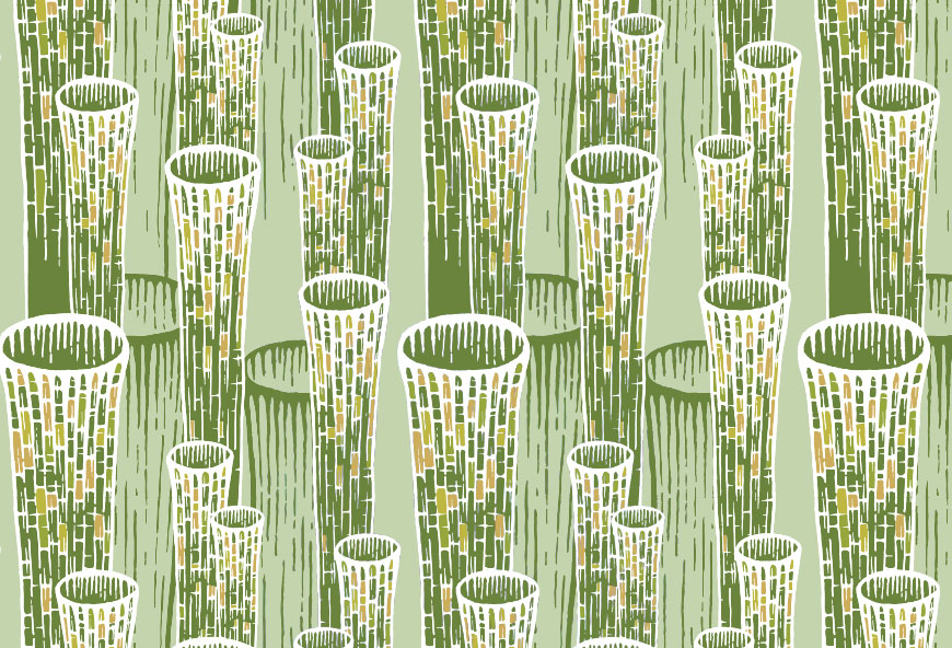 flutes-vertical-stripe-green-wallpaper