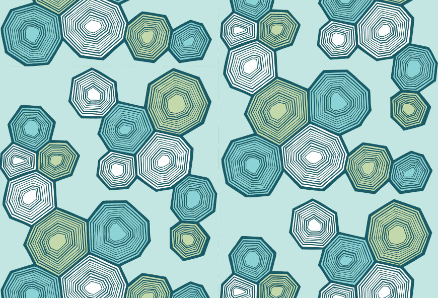 polygon-hexagon-print-wallpaper