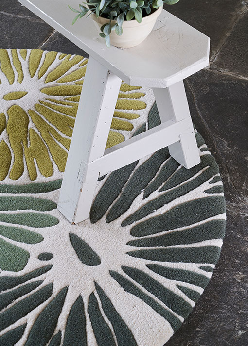 Pond Life Round Rug from Studio Element